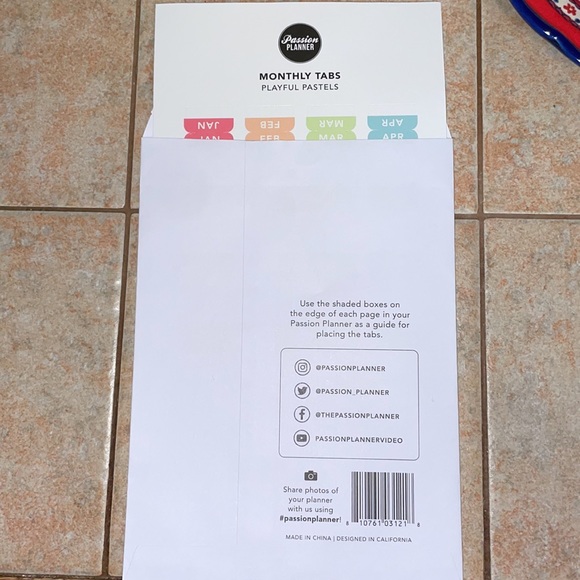 Passion Planner Monthly Tabs - Picture 3 of 5